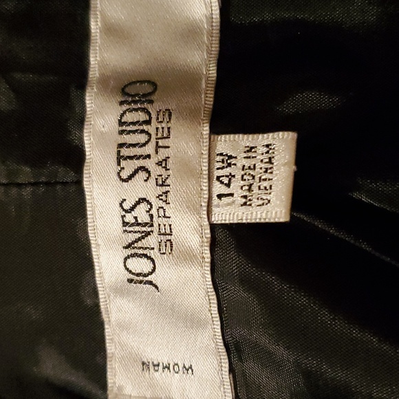 Jones Studio Woman Separates Black Blazer - Size 14W - Picture 8 of 9